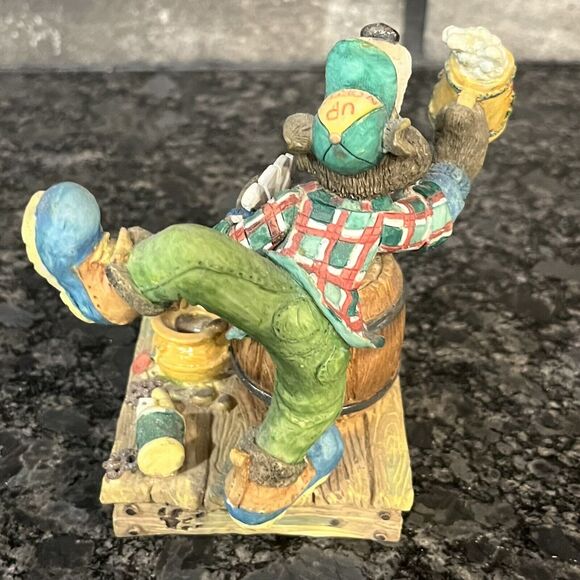 Enesco Moose Creek Crossing “Here’s to Basic Animal Behavior” 1996 Wolf #188387 - Picture 4 of 6